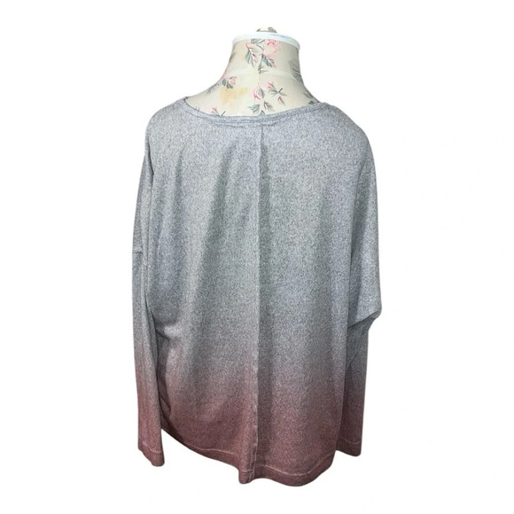 Lucky Brand high low gradient ombré light weight sweater - Picture 4 of 7